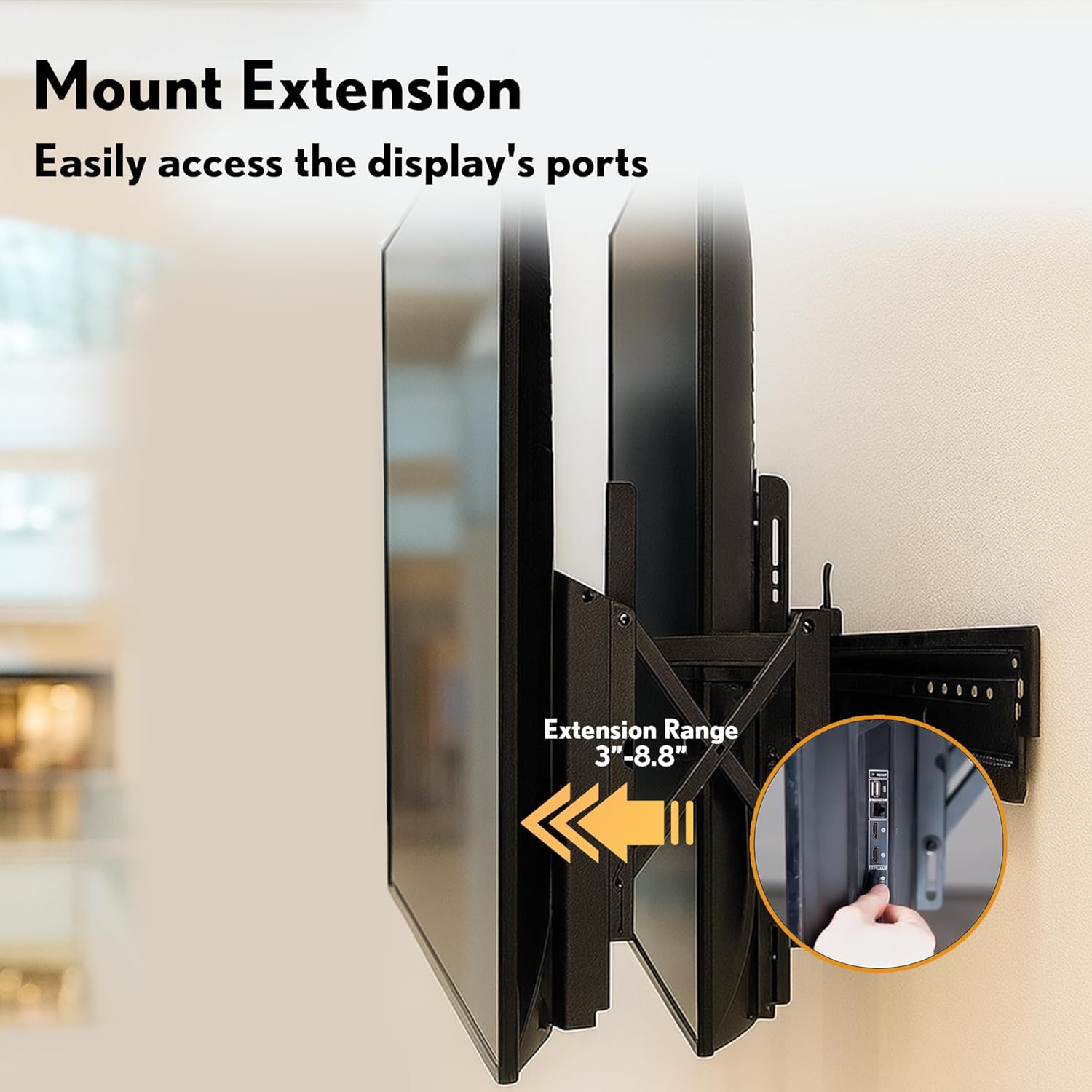 J-Tech Digital TV Video Wall Mount Kit, Fits 1 Screen 37” – 65” with Adjustable Tilt Leveling Pop Out Arms, Wide VESA Range, Holds up to 154lbs [JTECH-TVM-KIT]