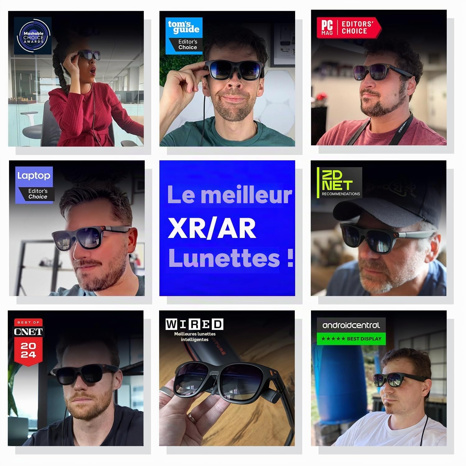 VITURE Lunettes XR/AR Pro, écran 135” 120Hz 1000 nits, Film électrochrome, Audio Harman, compatibles avec iPhone 17/16/15,Android, Mac,PC,Première expérience XR immersive jamais Vue pour la Switch 2