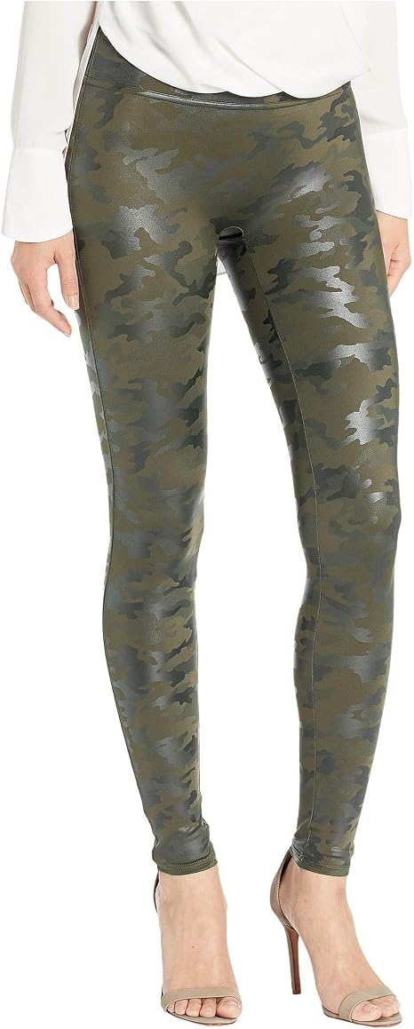 Faux Leather Camo Leggings 
