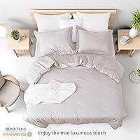 Vista 36 de Full Duvet Cover Set 100% Egyptian Cotton, 3Pcs Bedding Set- 1 Duvet Cover(No Insert) with 2 PillowShams, 400 Thread Count Super Soft Comforter White