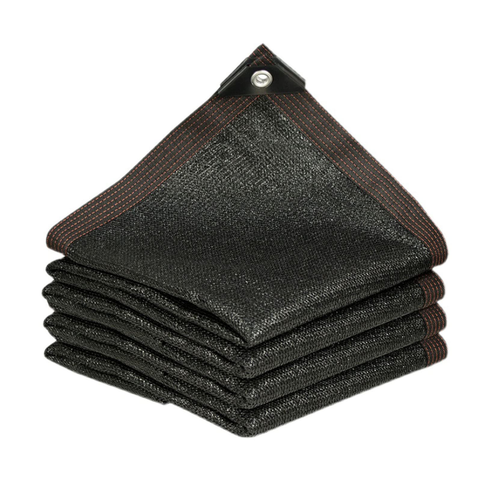 Filet d'ombrage noir 85% pour serre et balcon extérieur mesurant 8x8 m