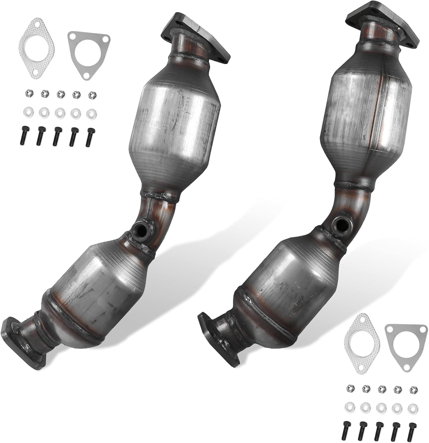 2Pcs Front Manifold Catalytic Converter 16198 16197 Compatible for Infiniti FX35 G35 M35 3.5L RWD 2003-2008 / Compatible for Nissan 350Z 3.5L 2003-2007 Direct Replacement