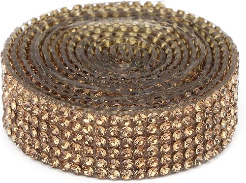 Cinta de diamantes de imitación de 3.3 ft de largo, cadena de borla de diamantes de imitación, zapatos de vestir de boda con flecos para costura,