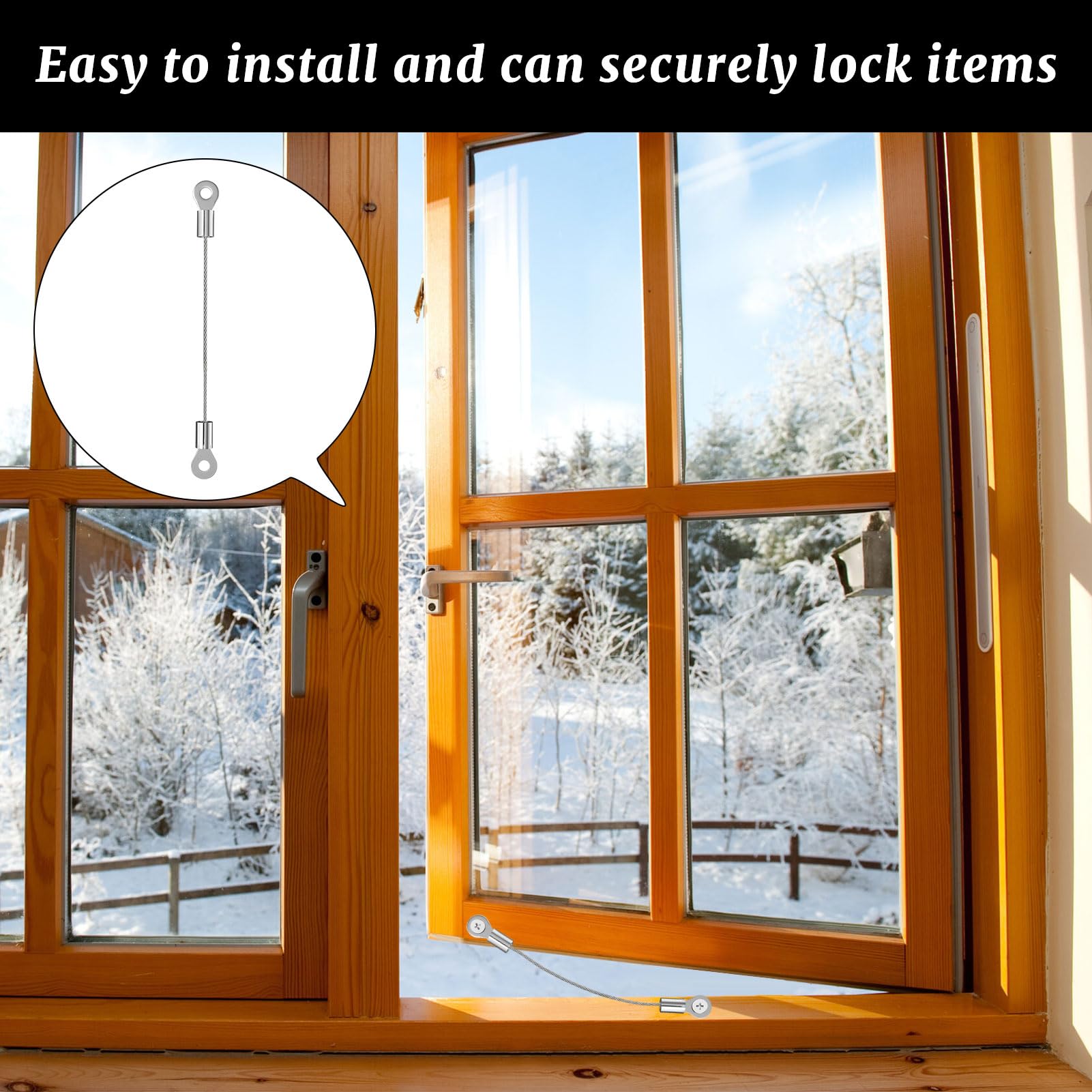 Upvc Door Restrictor,12 PCS 8" Stainless Steel Door Opening Restrictor - Image 4