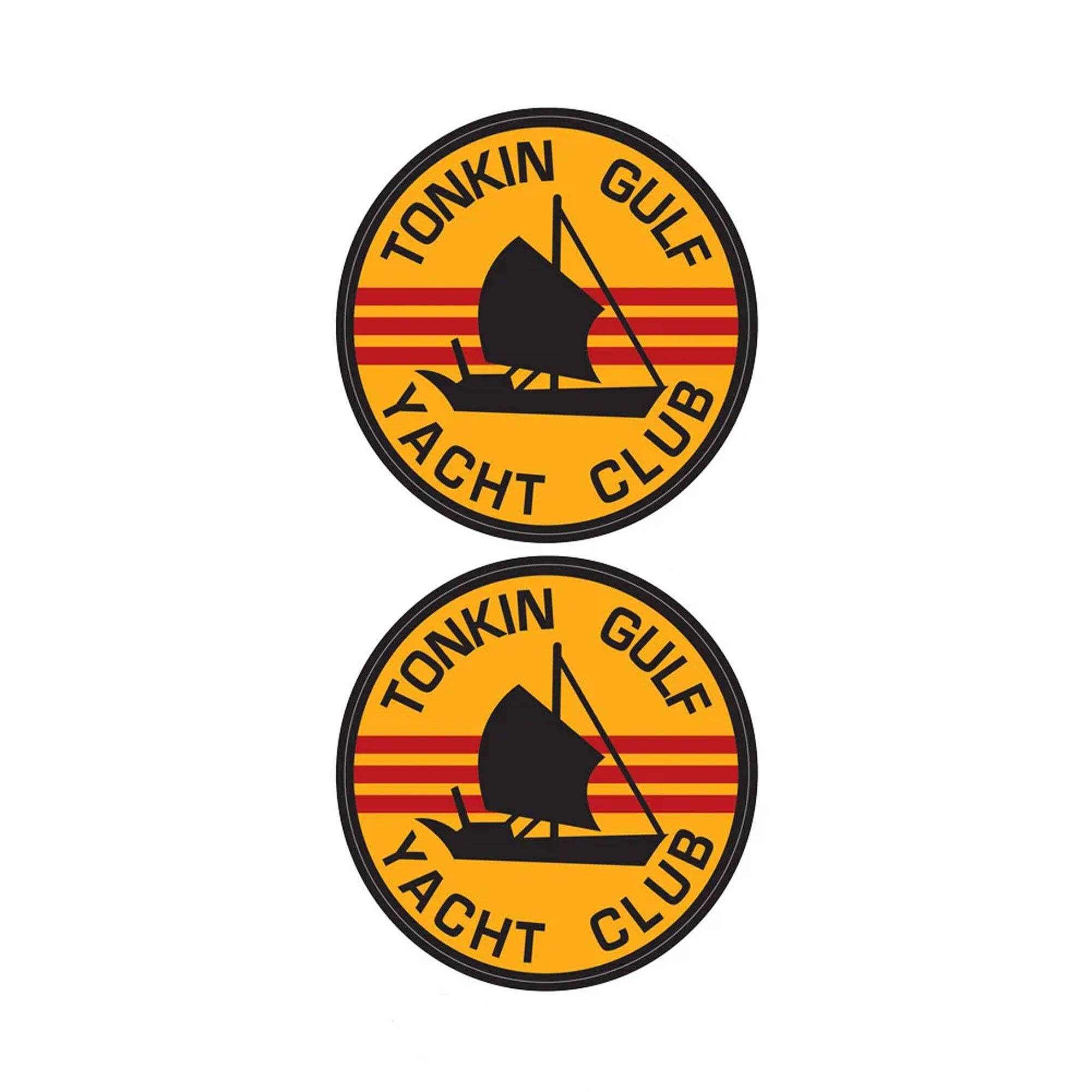 MEDALS OF AMERICA EST. 1976 4.5 Inch Tonkin Gulf Yacht Club Decal 2 per pack