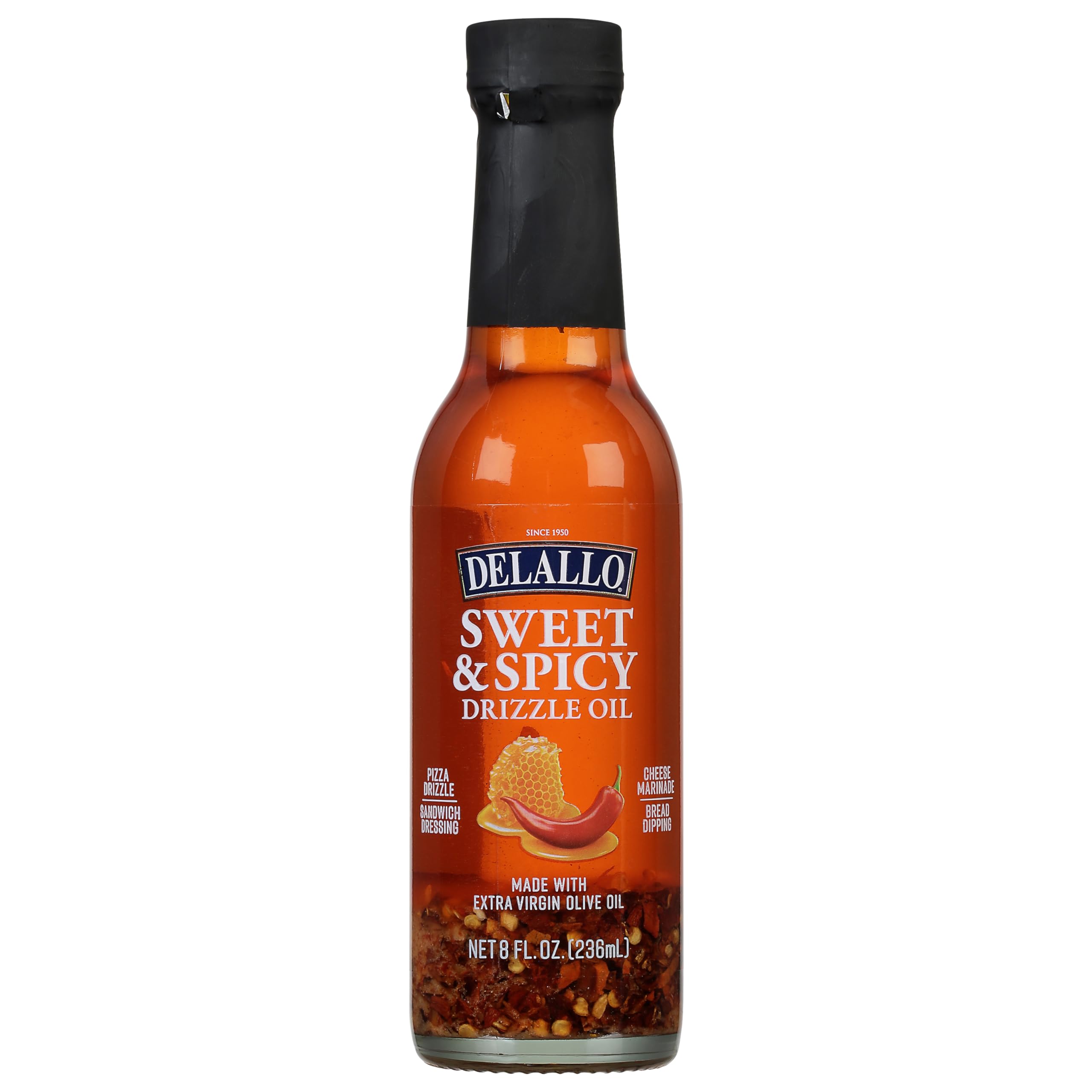 Delallo, Drizzle Oil Sweeet & Spicy, 8 Fl Oz