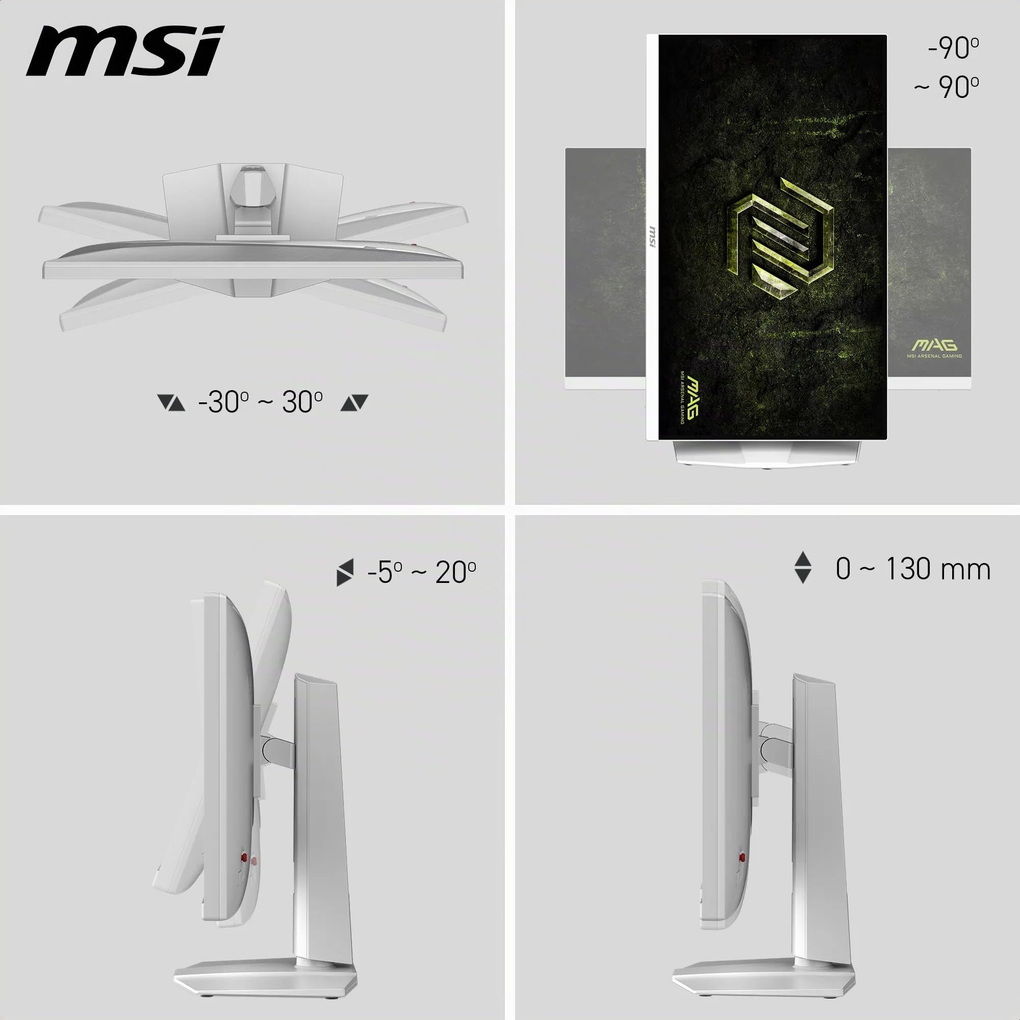 MSI MAG 274QRFW E20 Écran Gaming 27" WQHD