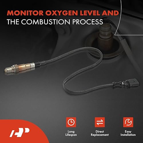 Miniatura 2 de A-Premium Sensor de Oxígeno O2 Compatible con Volkswagen JettaGolf 2012-2014, Passat 2014, Beetle 2012-2013, CC 2010-2017, Touareg 2011-2015, Eos