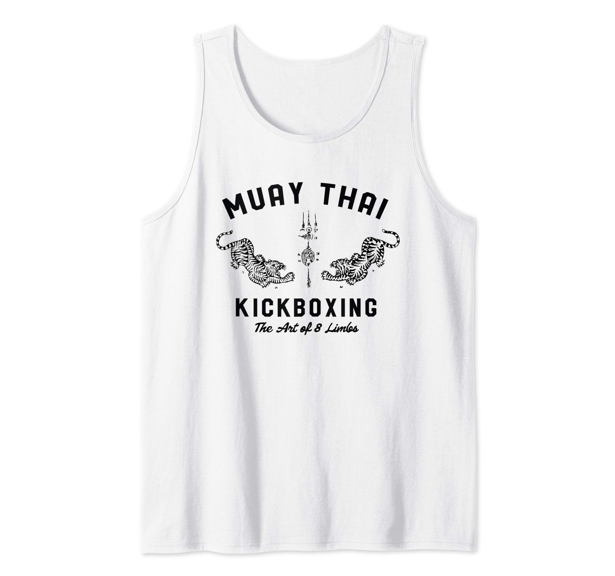 Muay Thai MMA Gift ApparelMuay Thai Twin Tigers MMA Warrior Fight Tank TopOEKO-TEX STANDARD 100