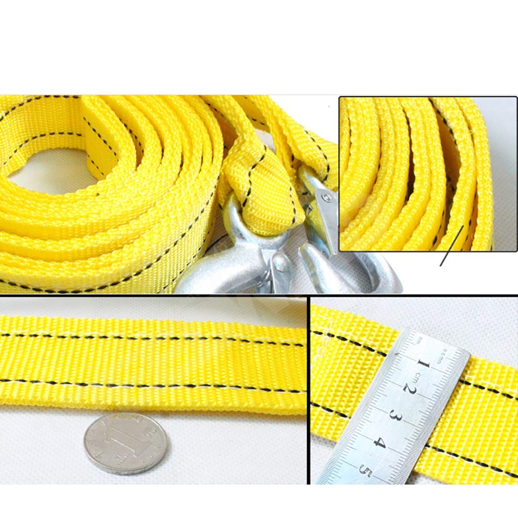 5m Abschleppseil 5 Tonnen - Nylon Seil Mit Sicherheitshaken Für Auto & Boot