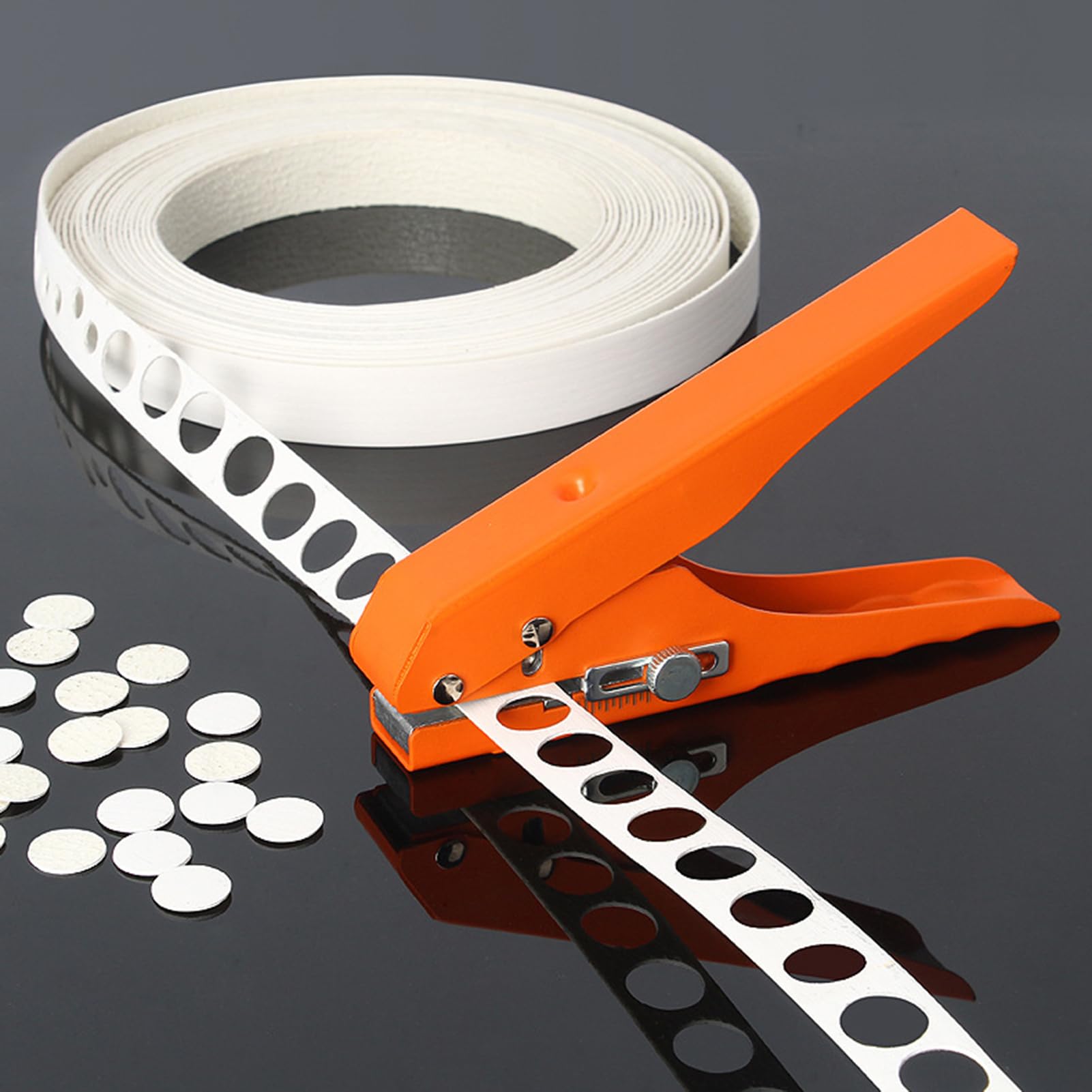 Perforateur Monotrou, Perforateur Ajustable Avec Couvercle À Vis De 8mm, Outils Manuels de Menuiserie avec Capot de Protection à Vis pour PVC, Cuir, Papier Craft, Cartes, Bois et Film