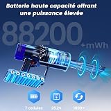 Batterie de Remplacement Compatible avec Dyson V12 Detect Series, Ecovoltix Batterie pour V12 SV20 SV26 SV30 SV34 SV35 SV46 Aspirateur (ne Convient Pas aux modèles V11 SV12) avec Filtre - 4
