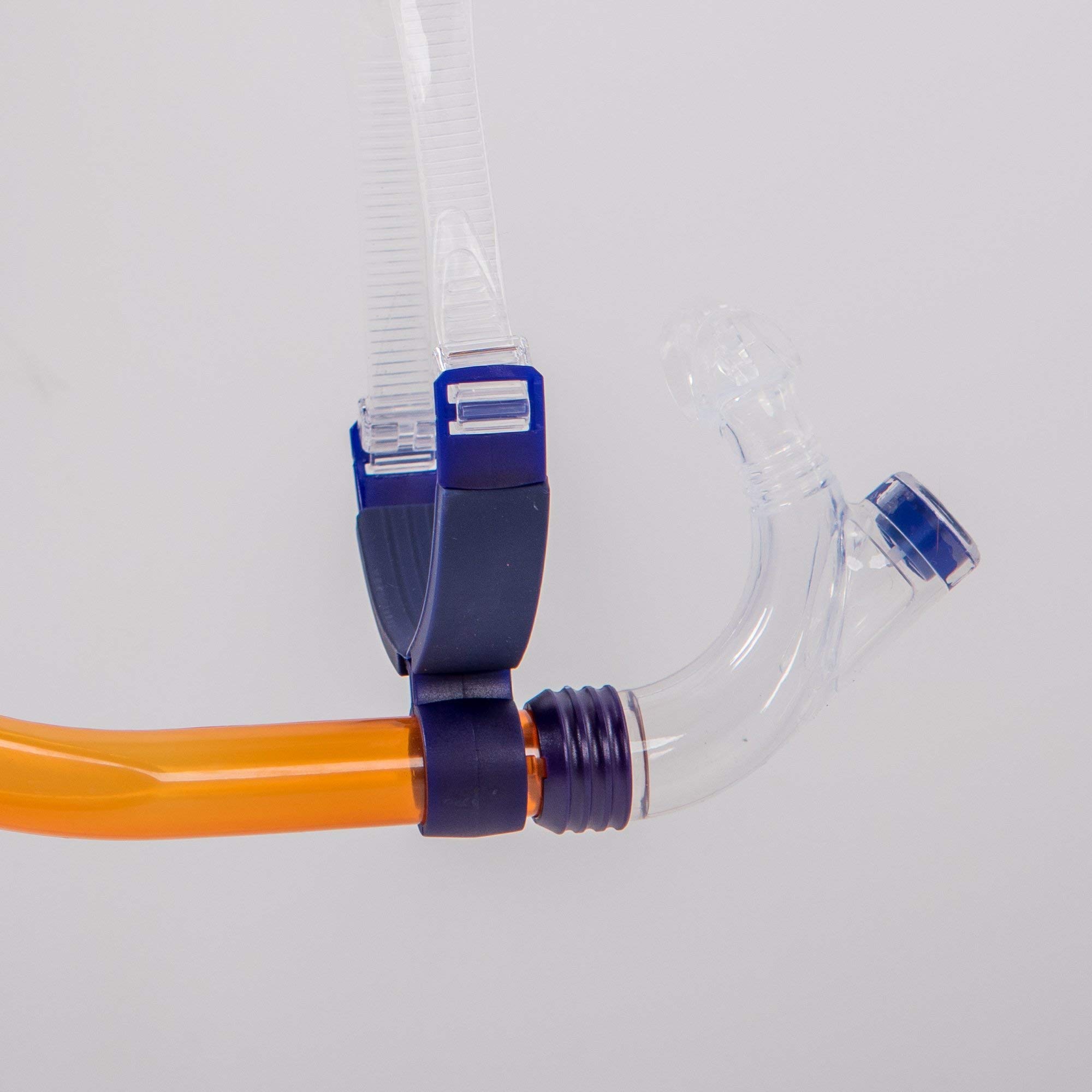 ZONE3 Snorkel de Natación Frontal – Naranja/Gris, Talla Única
