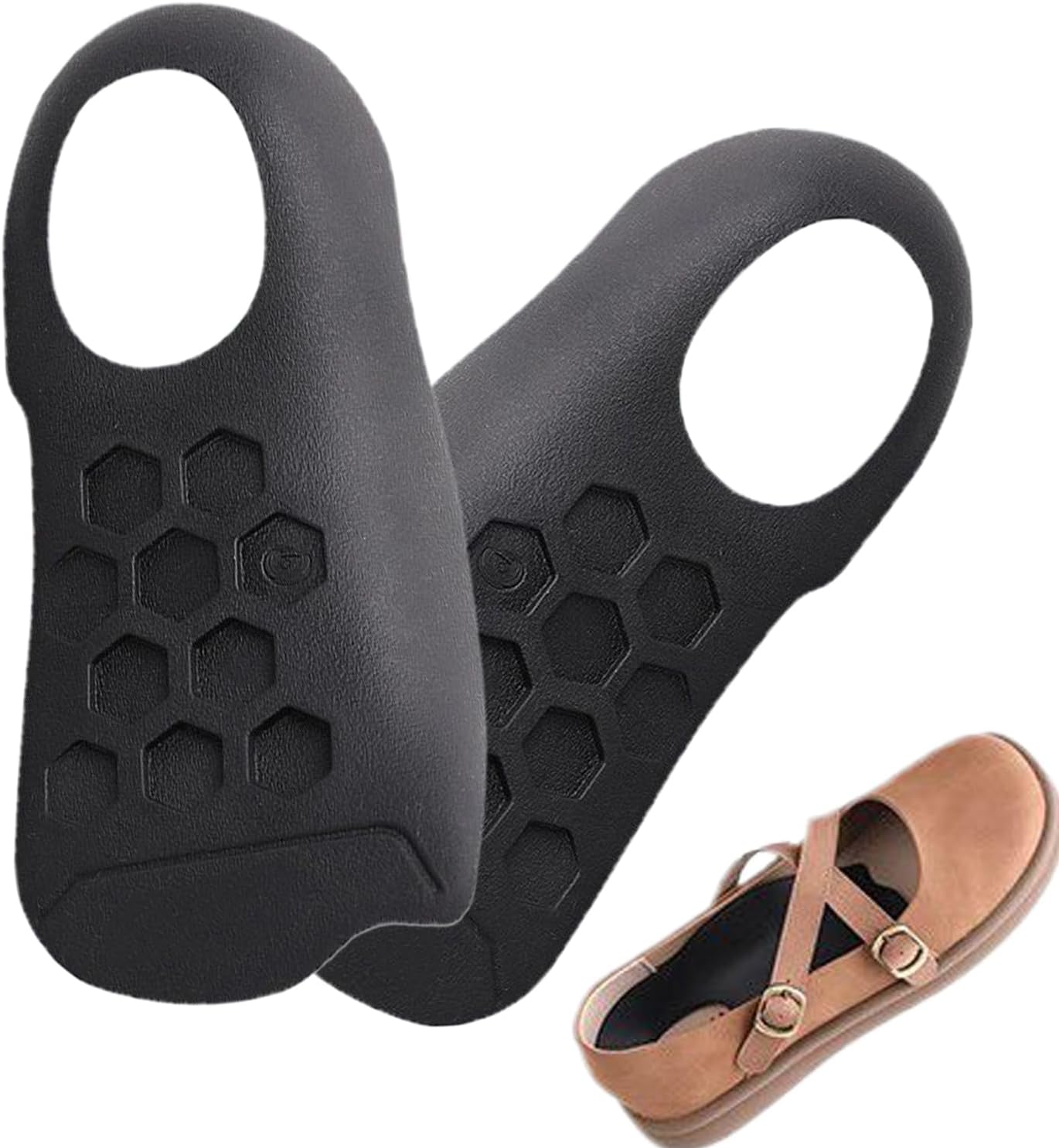 Arch Support Insert, Arch Support Insole, Ergonomic Orthopedic, Foot Reversal Corrector, Breathable for Running, Travel, Standing
