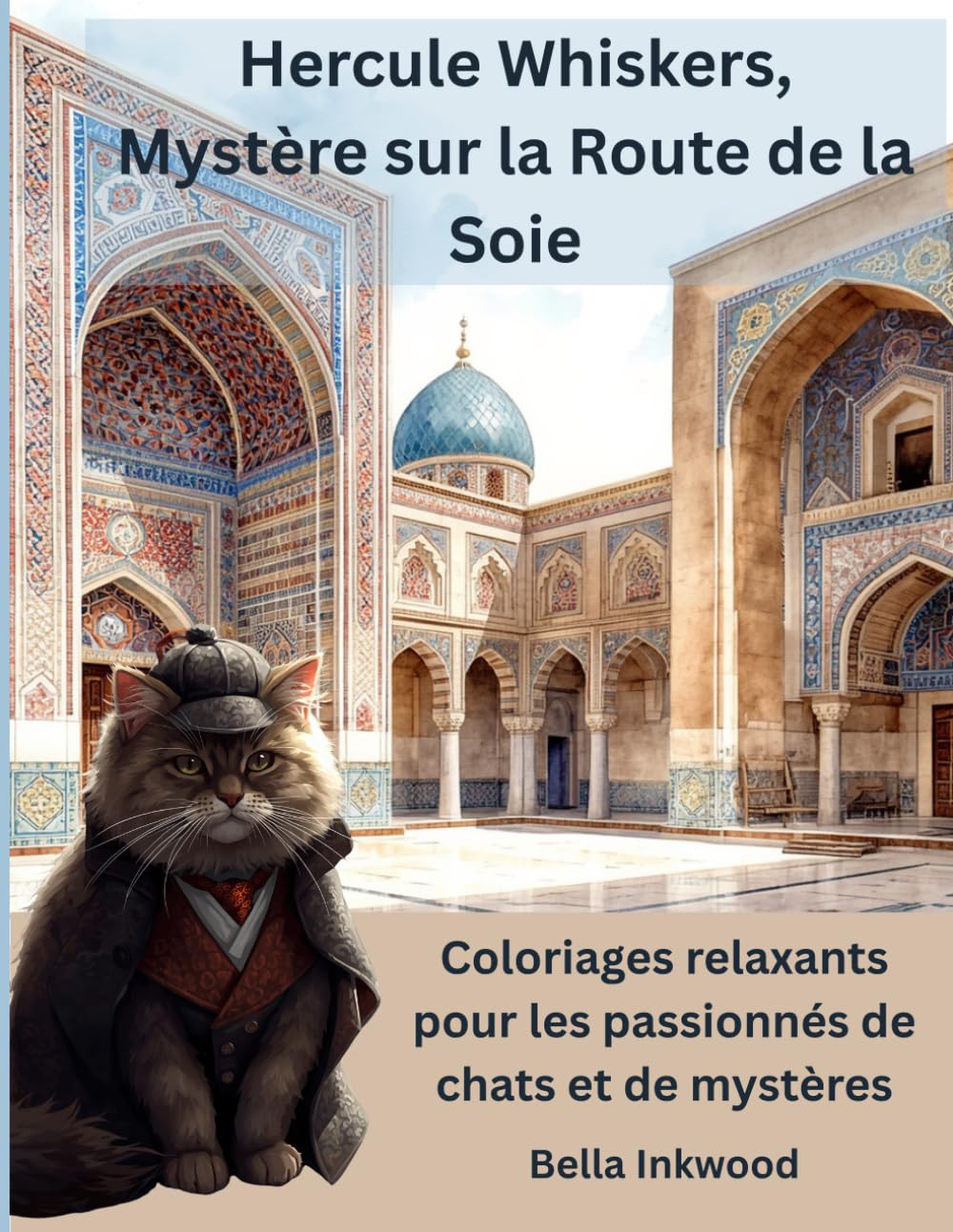 Hercule Whiskers, Mystère sur la Route de la Soie: Coloriages relaxants pour les passionnés de chats détectives et d’enquêtes dans des contrées lointaines (Hercule Whiskers, le Chat Détective)