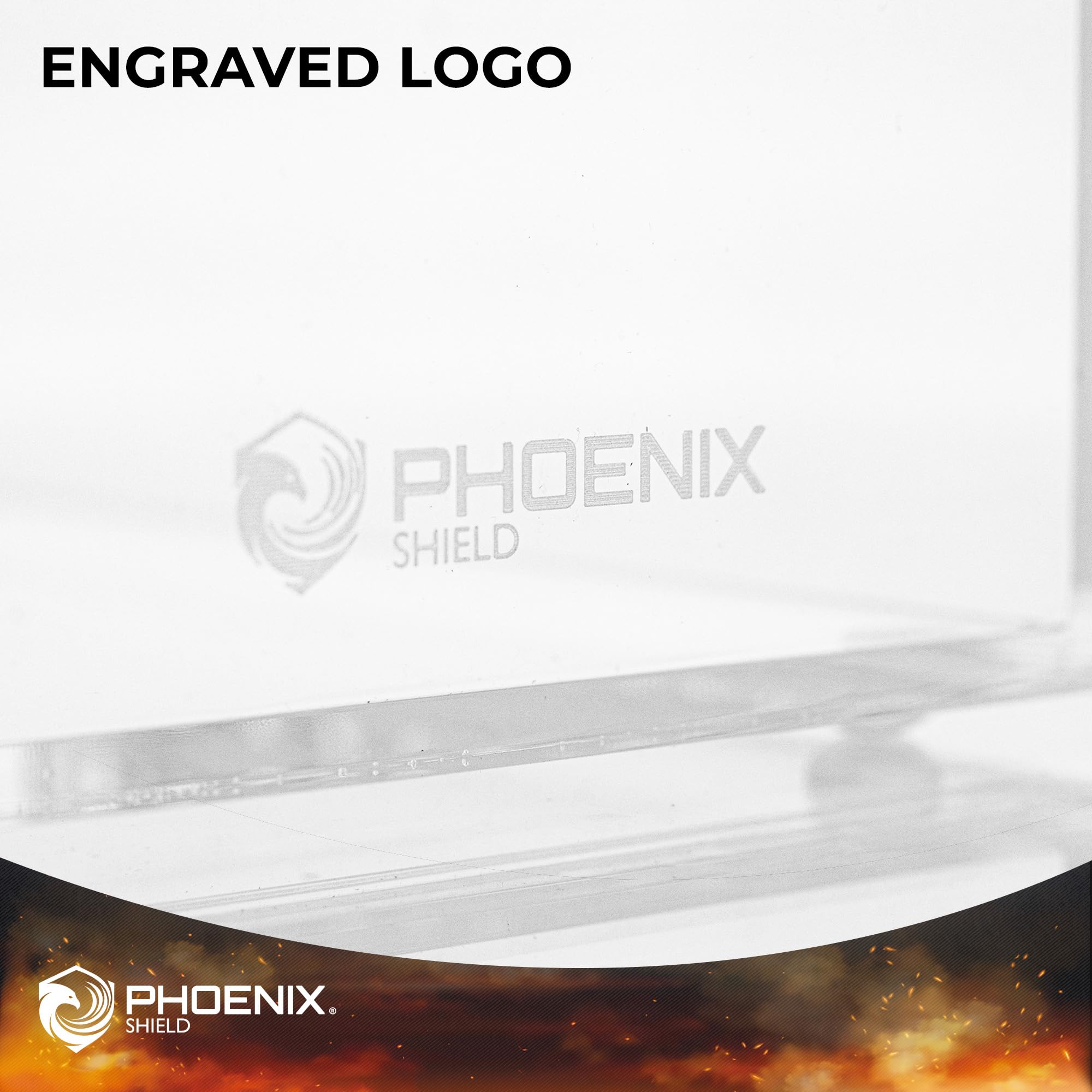 Phoenix Shield + Display Booster Box + Boitier Acrylique Protéction UV 98% avec Fermeture Magnétique.