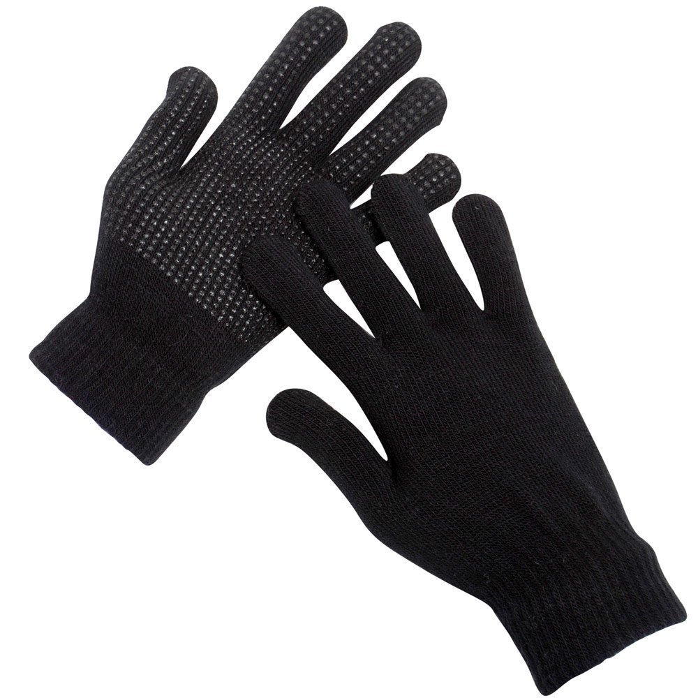 Raintopia Men's Black Mega Deal 3 Pairs Magic Stretch Gripper Winter Outdoor Gloves