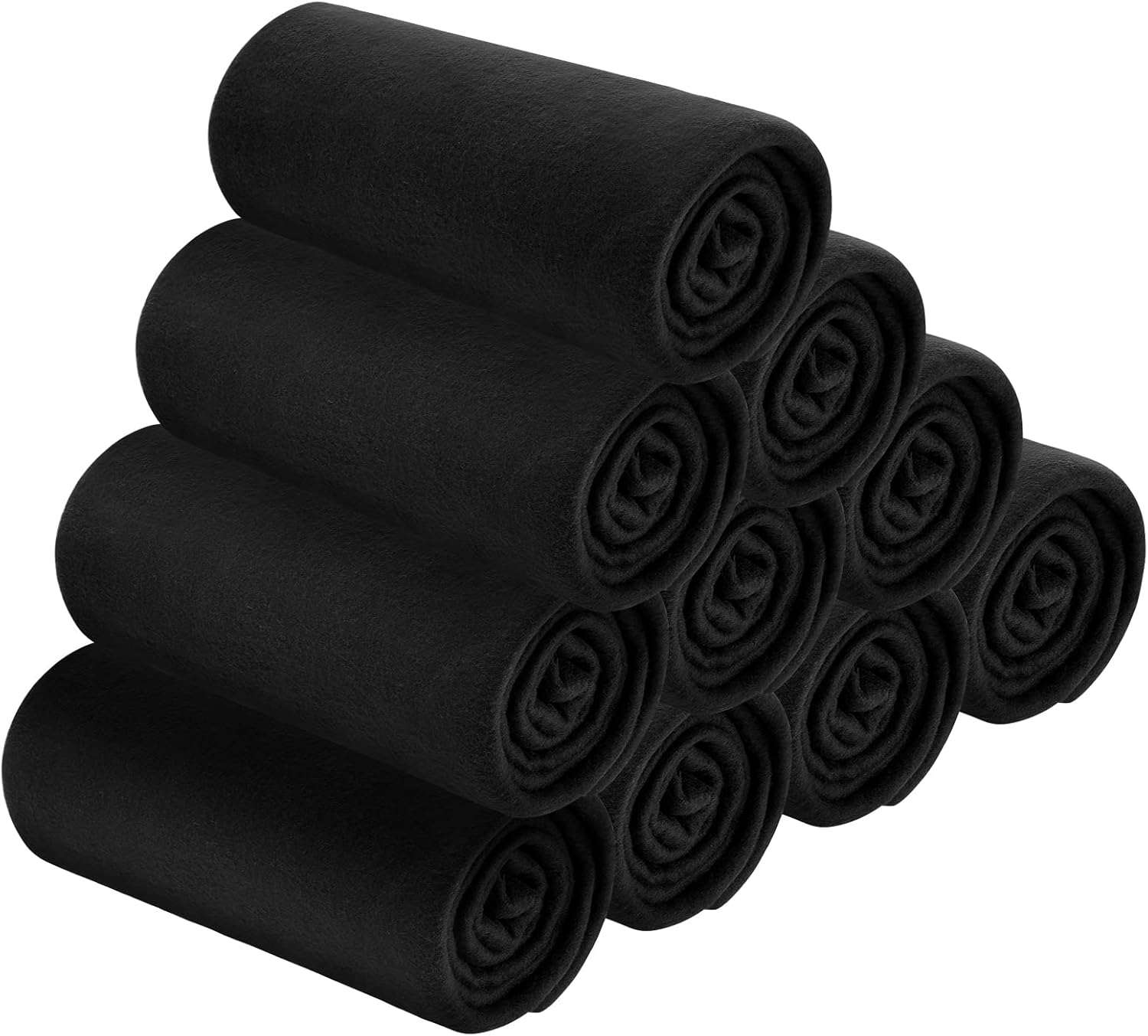48 Pcs 50 x 60 Inch Fleece Blanket Bulk Black Throw