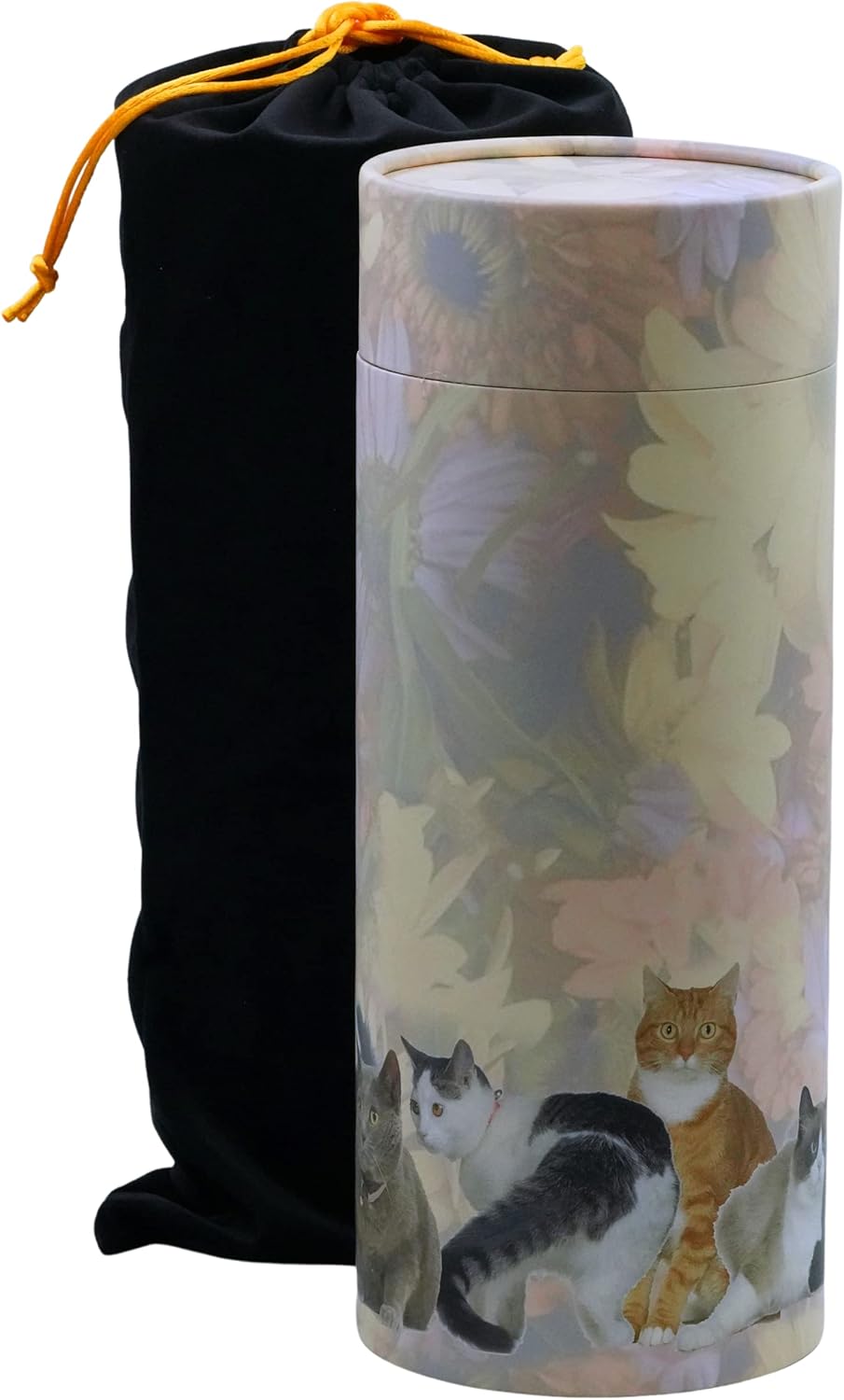 Casket Depot Memorial Collection Scattering Tube, Biodegradable Urn for Scattering Ashes, Eco Urn: Cats (Large Adult Size Holds 250 Cubic Inches)