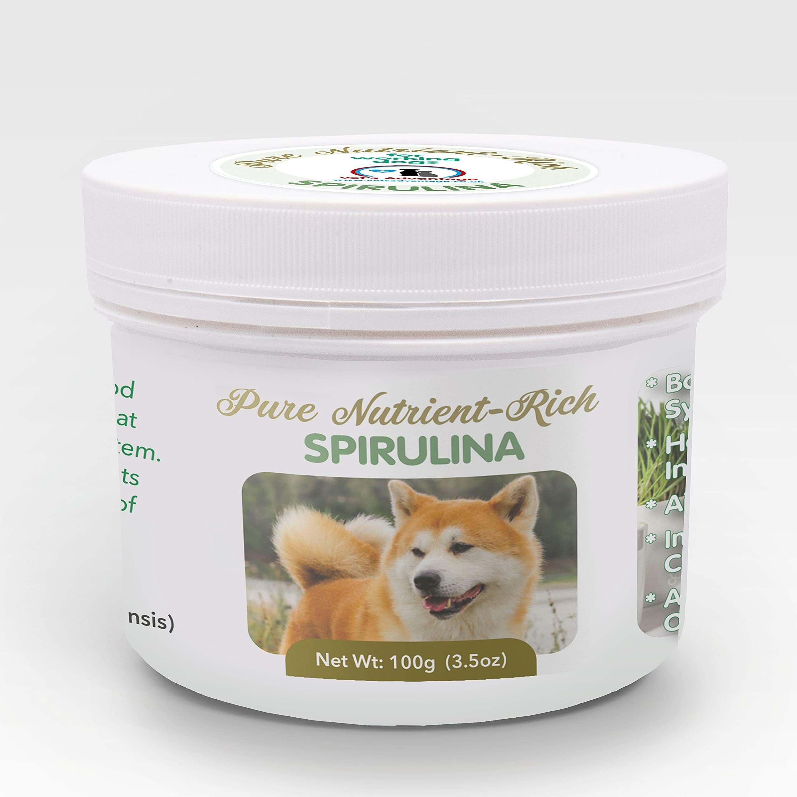 100 Pure Spirulina for Dogs Nature’s Powerful High Protein Superfood