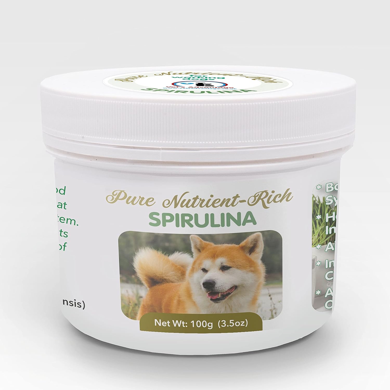 100 Pure Spirulina for Dogs Nature’s Powerful High Protein Superfood