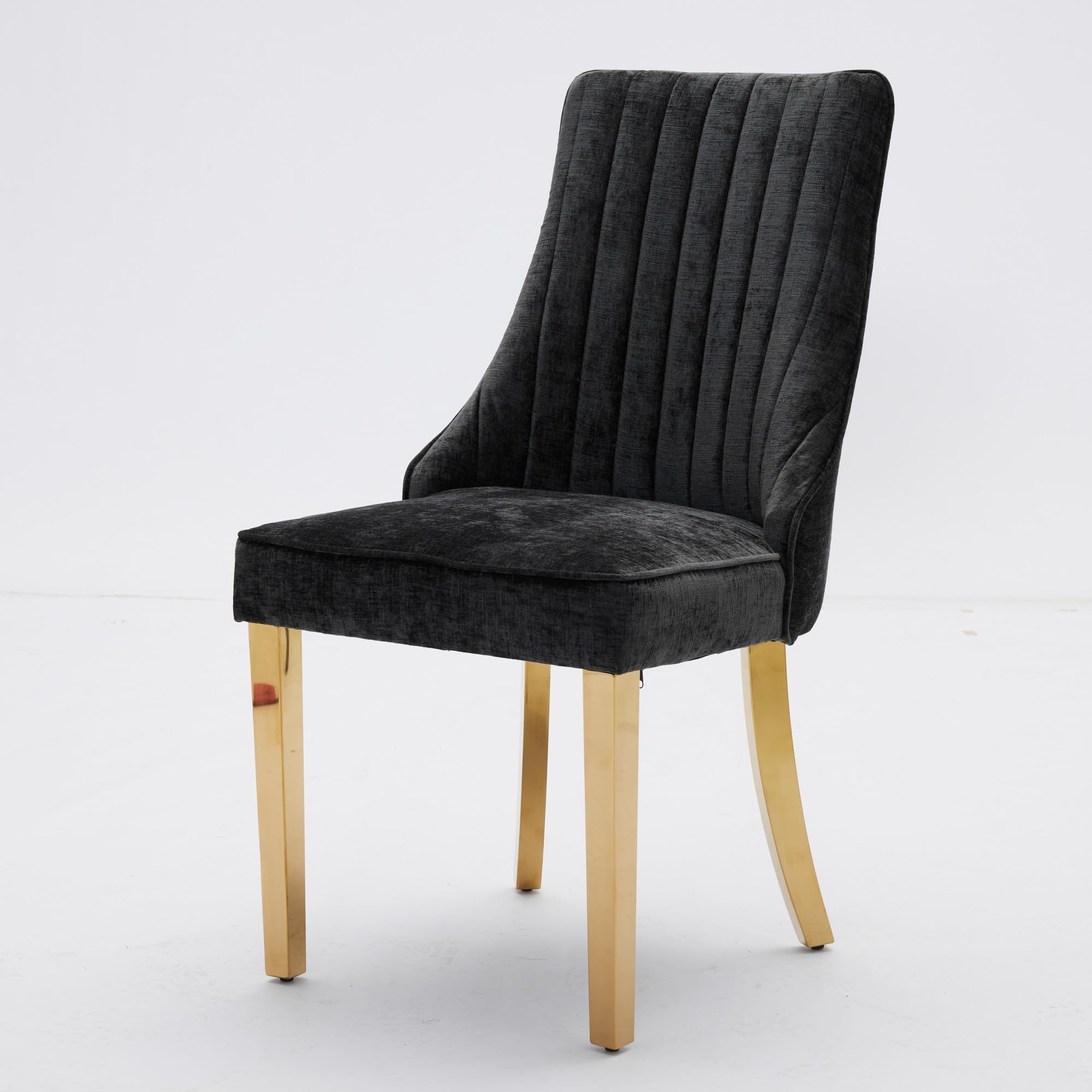 Fasba Silla de Comedor con Respaldo de Tela de Rayón Flocada - Soporte Lumbar Cómodo y Estructura Elástica Triple para Estilo de Vida Lujo Modelo FCLYD-W3223P339325