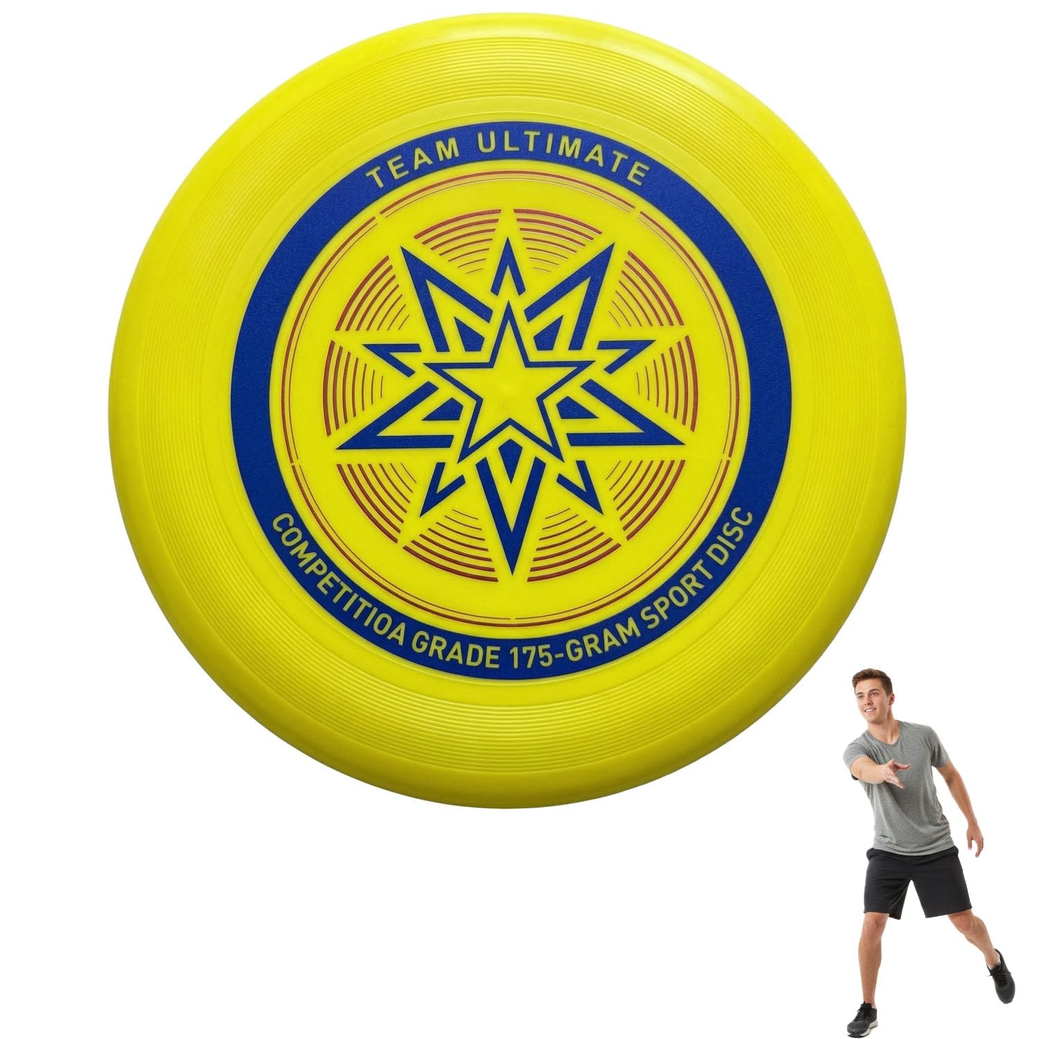 Eurodisc 175g, Ultimate Frisbee, Disque Frisbee, Frisbee Sportif, Disque de Lancer Professionnel, Joueurs Professionnels et Occasionnels Sports de Plein air Amusants