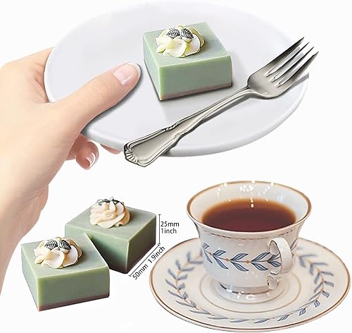 Miniatura 7 de Funshowcase Molde de silicona cuadrado de 6 cavidades para tartas, teacake, chocolate, postres, pastel de queso, pan de maíz, brownie, blanco,