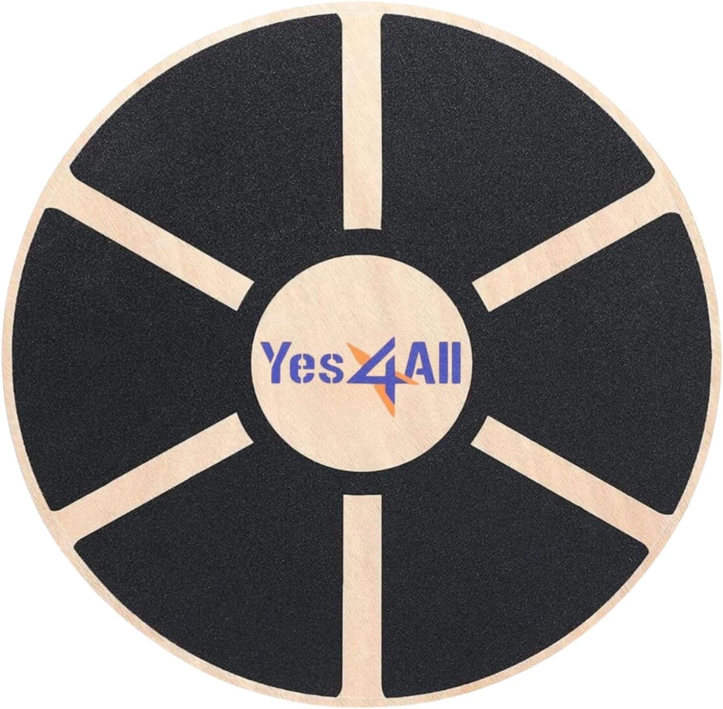 Yes4All 300lbs Wooden Wobble Board, 360-Degree Balance Board for Adults, Stylish Balance Trainer with Anti-Skid Texture