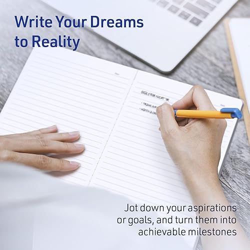 Miniatura 3 de Paquete de 5 cuadernos de diario, diario ligero y portátil, paquete de cuadernos a granel, paquetes de cuadernos escolares y de trabajo, 30 hojas,