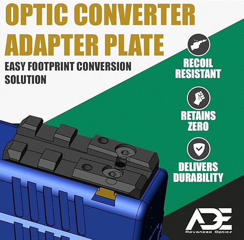 Miniatura 2 de Placa de montaje en riel Picatinny  Adaptador de culata para Glock 17, 19, 22, Taurus GX4, TX22 GEN2, G3C  Funciona con todos los puntos rojos con
