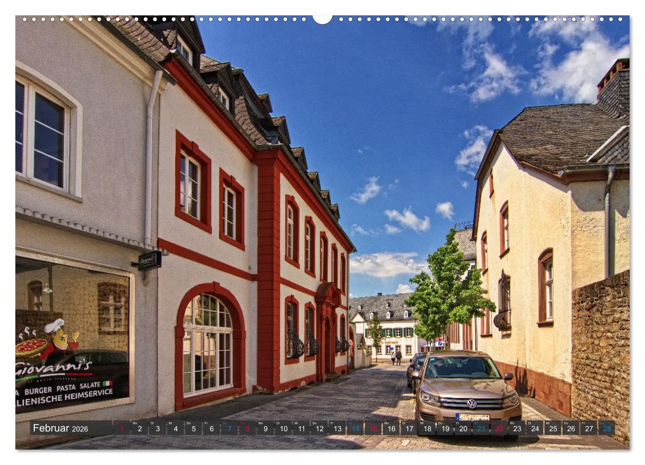 Stadtansichten Bitburg, die Bierstadt in der Südeifel (Wandkalender 2026 DIN A2 quer), CALVENDO Monatskalender: Die Bier- und Kreisstadt in der Südeifel