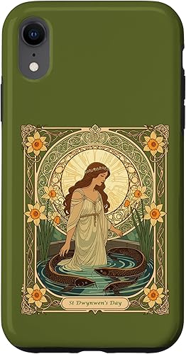 Dwynwen's Well and Sacred Fish Case for iPhone XR