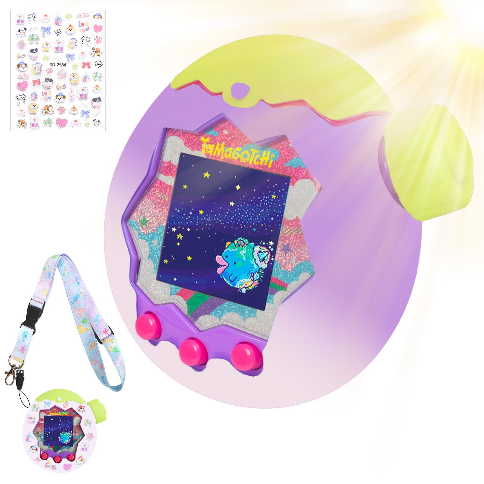 Amazon.co.jp: 【New Design陽光で変色】For Tamagotchi Paradise