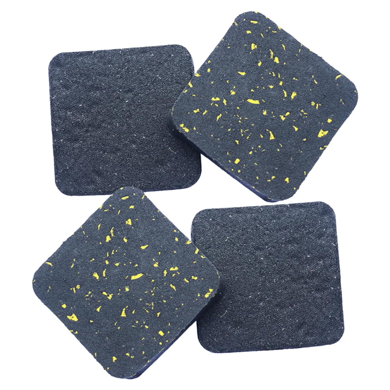 SOLUSTRE 4 Pcs Anti Vibration Pad Pads Furniture Pad Treadmill Cushion Protector Machine Vibration Mat Gym Equipment Anti Vibration Mat Yellow