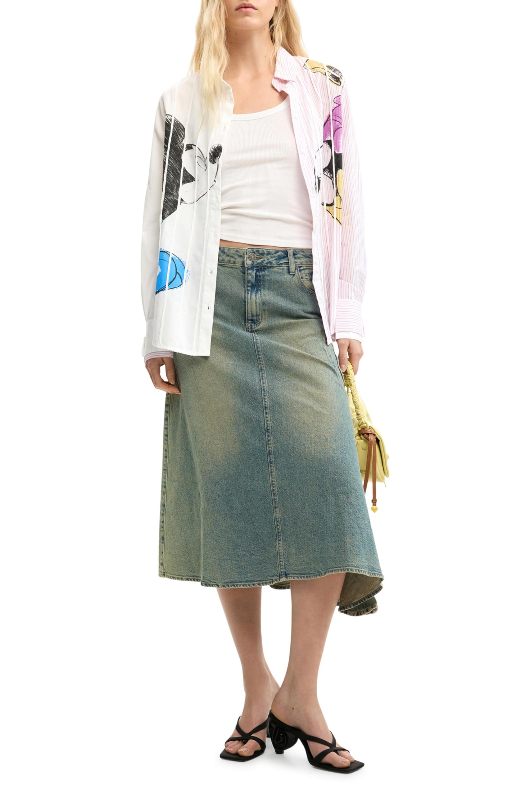 Desigual Lovit Disney T-Shirt Donna (Pacco da 1)