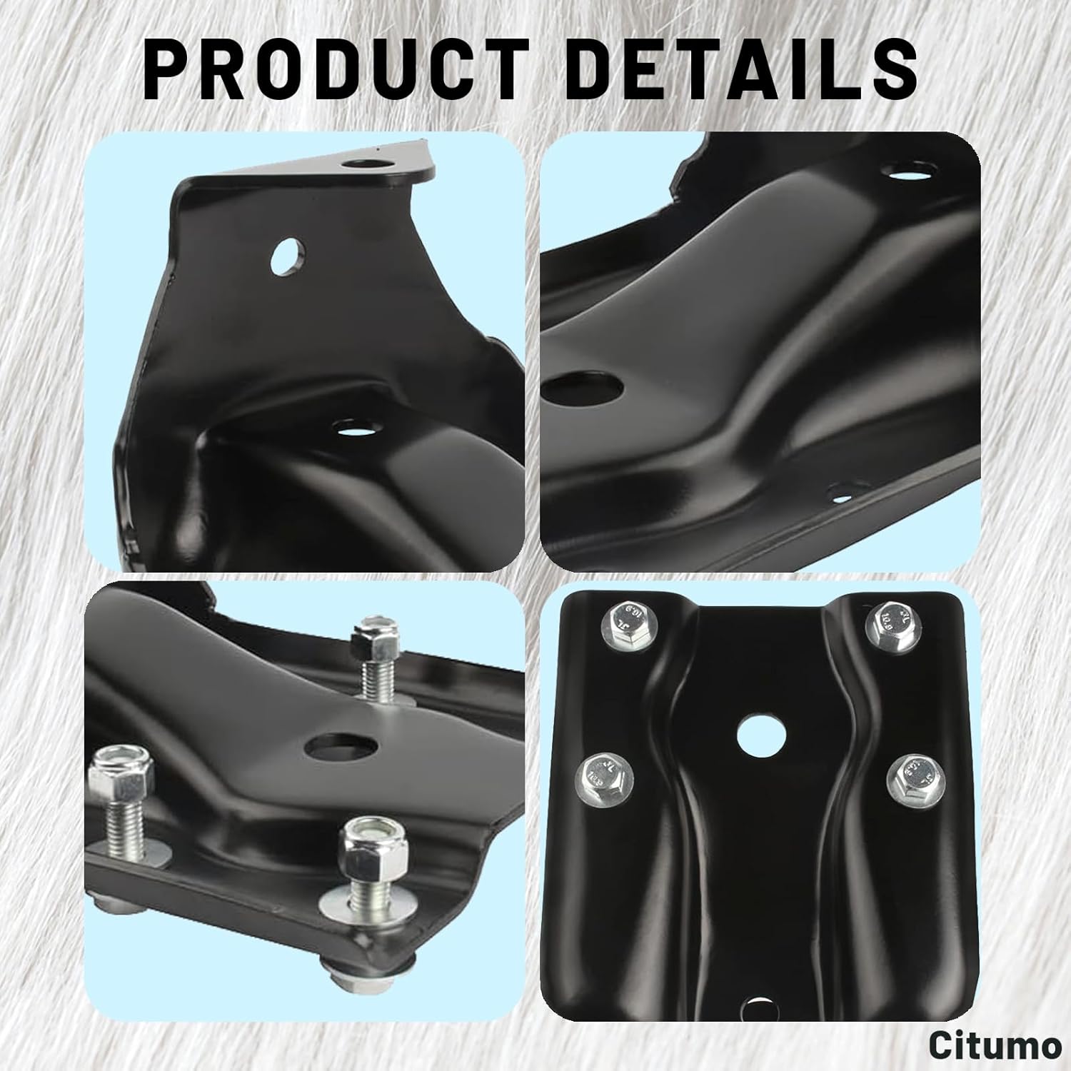 722032 Rear Leaf Spring Bracket Kit Compatible With 1999-2015 Silverado Sierra 1500, 2007-2009 ESCALADE AVALANCHE Tahoe Yukon, Rear Leaf Spring Hanger Replace 12474021