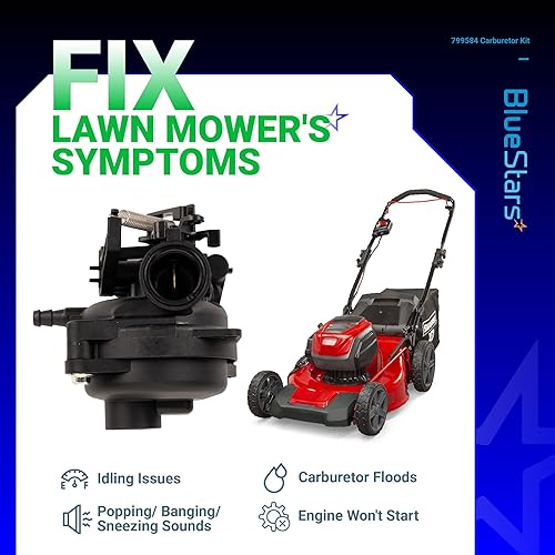 Miniatura 7 de BlueStars 799584 592361 Carburador - Compatible con motores 550EX 625EX 675EX 725EXI 140cc Husqvarna LC121P Troy-Bilt TB110 TB200 B110 - Reemplaza