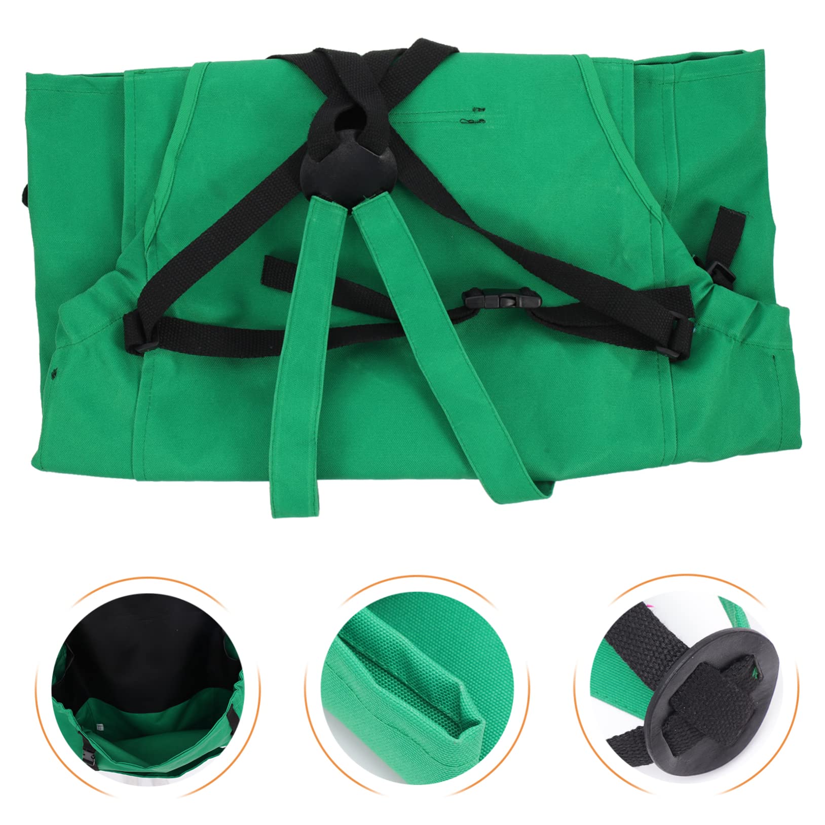 Gartenschürze Eierschürze Schürzen Für Damen Mit Taschen Erntepflückschürzen Küchenschürze Holzschürze Für Männer Kommissioniertasche Obstbeutelschürze Segel Aus Baumwolle Green