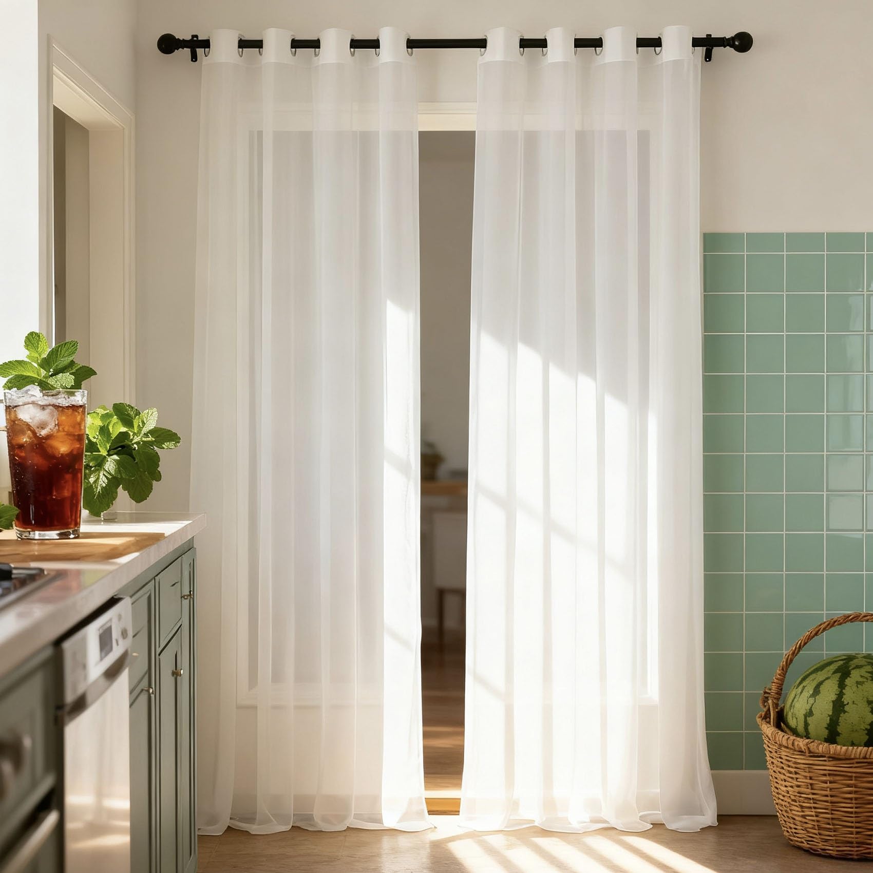 Cortinas modernas de 181 x 235 cm para habitaciones oscuras que necesitan luz natural