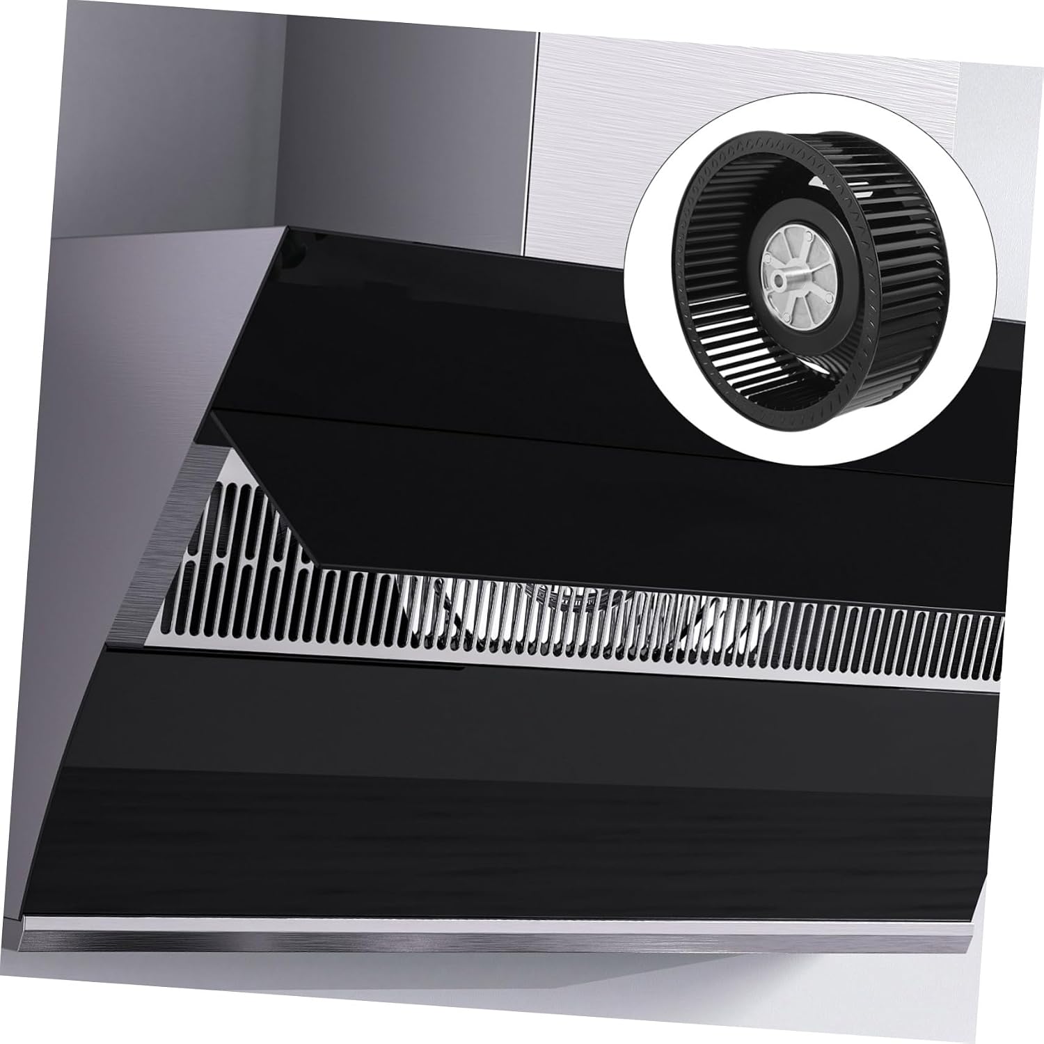 Fan Blower Wheel for Range Hood Single Motor Exhaust Fan Blade Quiet Design for Kitchen Restaurant High Airflow Accessory Right