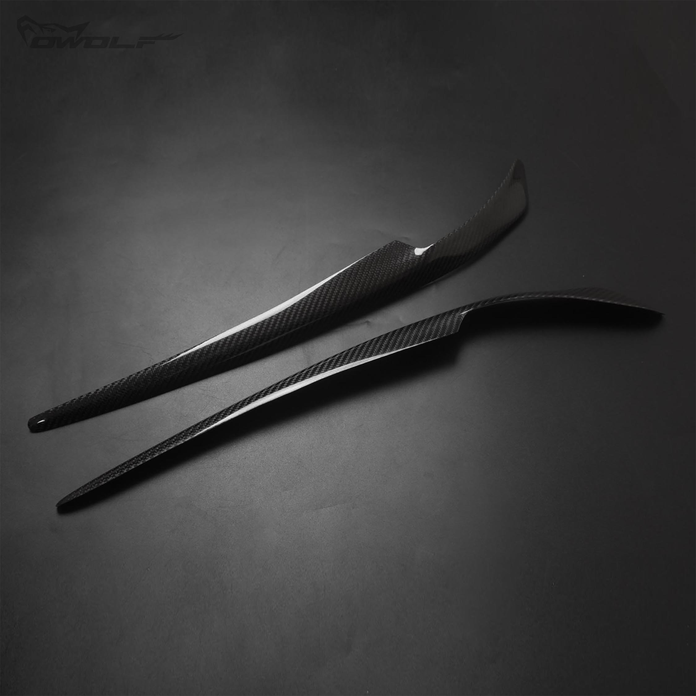 carwear Real Carbon Fiber Eyebrows Eyelids Headlight Covers for