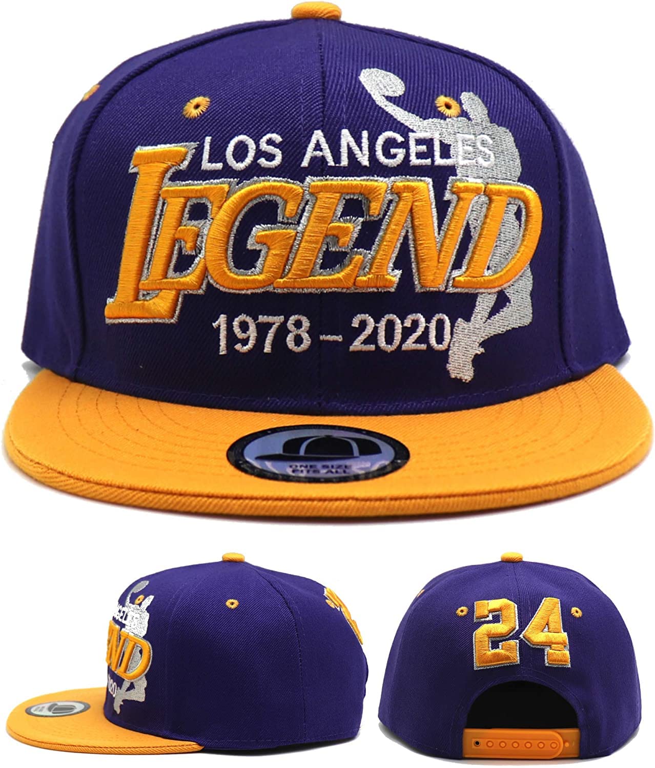 Toddler Youth Los Angeles Legend New 24 Purple Gold Era Snapback Hat Cap