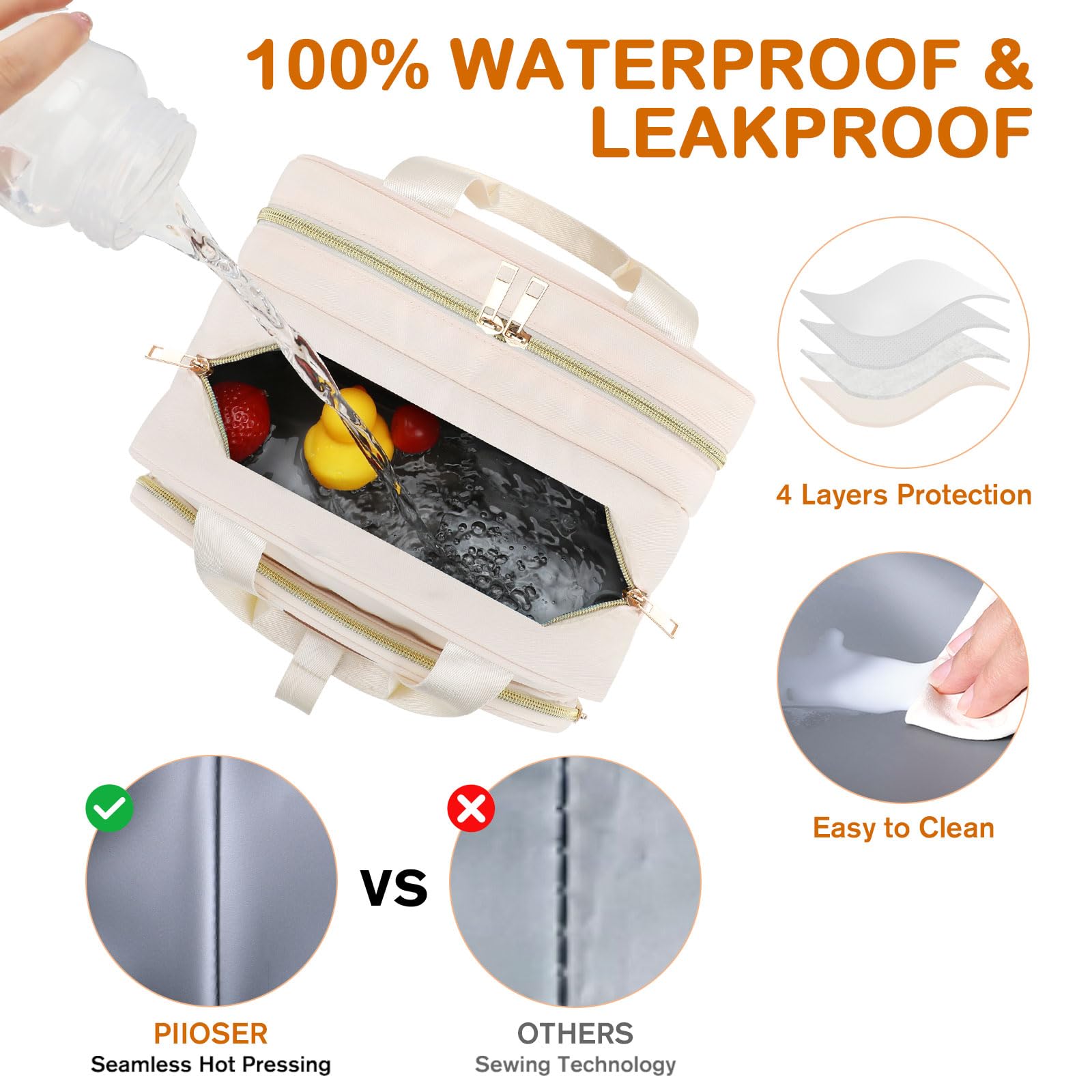 PIIOSER Bolsa aislada para biberones con bolsa de hielo, enfriador de leche materna compatible con extractores de leche y accesorios portátiles, lactancia materna sobre la marcha para madres lactantes