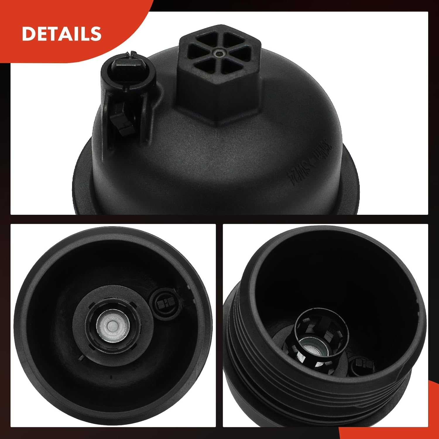 A-Premium Oil Filter Housing Cap Assembly Compatible with Hyundai Elantra 2021-2023, Sonata 2020-2023, Santa Fe 2021-2023, Accent 2020-2022, Tucson, Kona, Venue & Kia Sorento, Sportage, Rio, K5