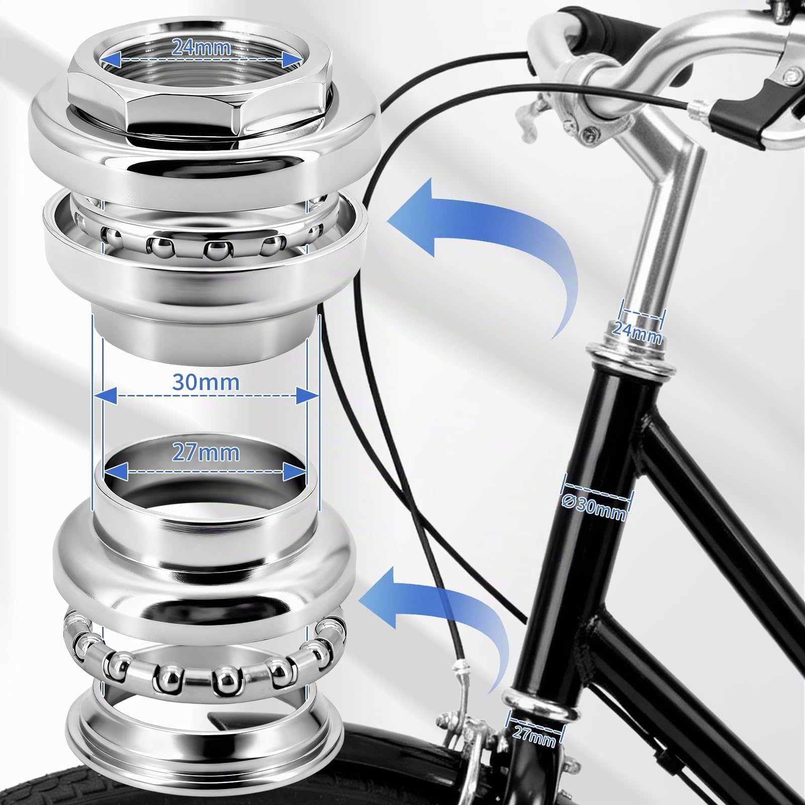 Fahrrad Steuersatz für Fahrradgabel Fahrradteile