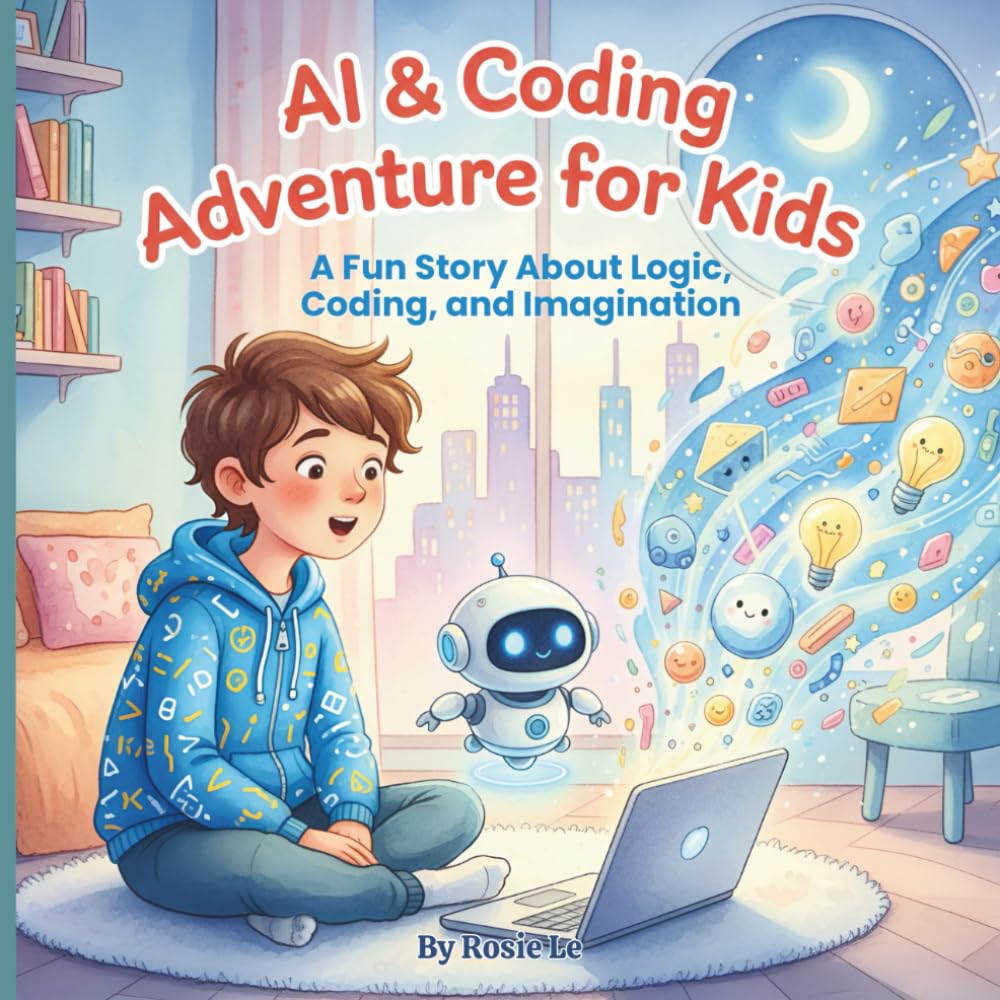 AI & Coding Adventure for Kids: A Fun Story About Logic, Coding, and Imagination. An Illustrated Introduction to Problem-Solving, Algorithms, and Artificial Intelligence for Young Minds