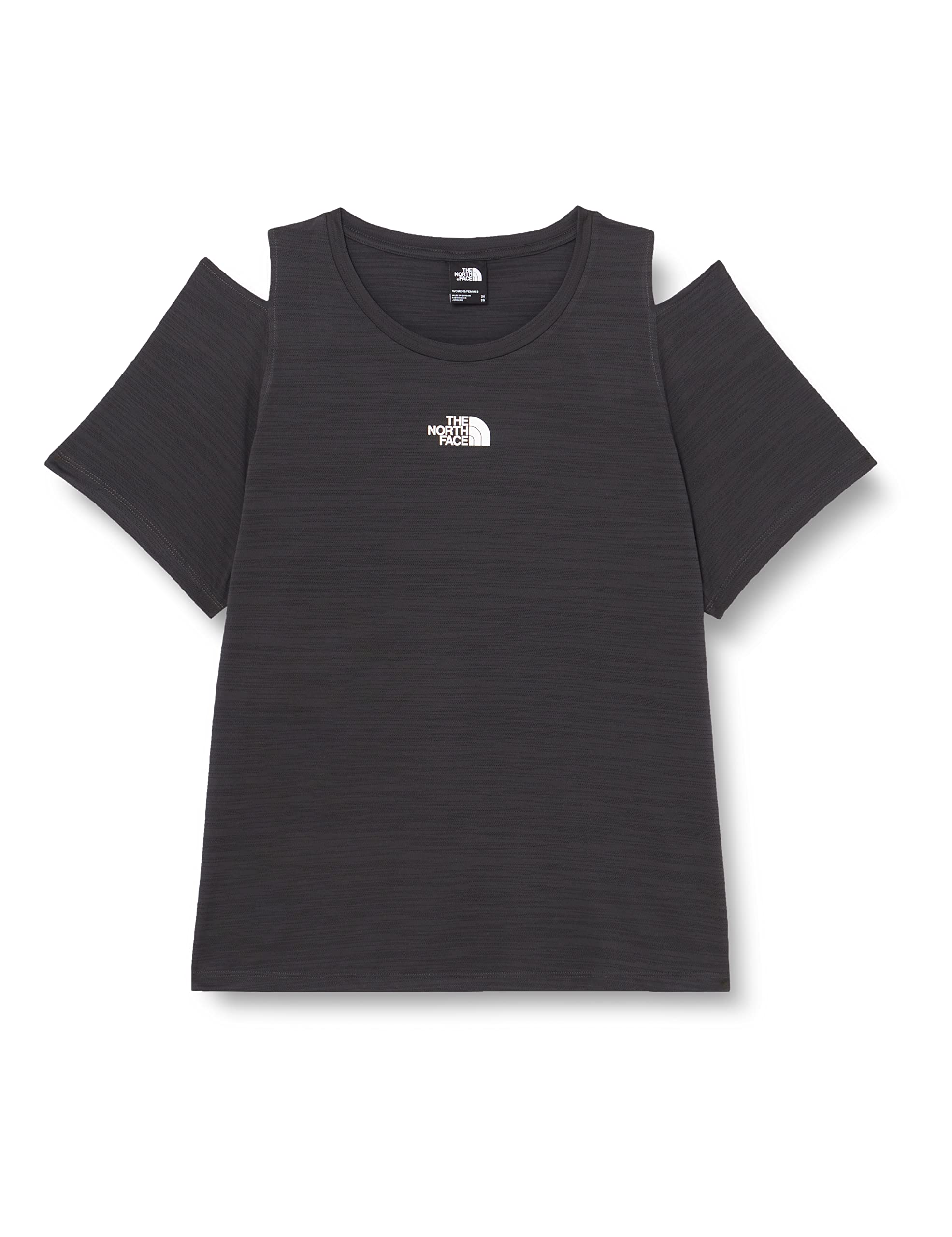 THE NORTH FACE Women's Ao Plus T-Shirt, Asphalt Grey-TNF Black, XXL