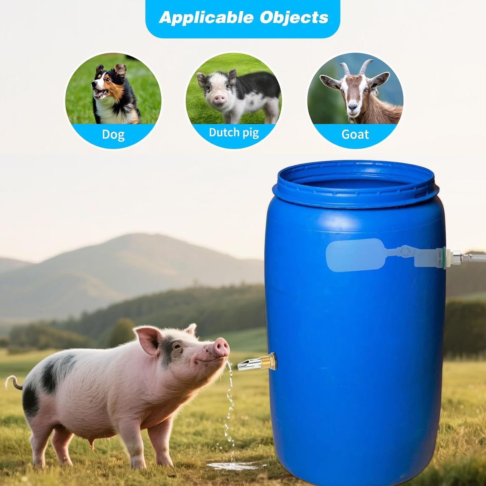Soluzione per l ' Acqua agricola con abbeveratoi e Pacchetto Installazione Struttura approvvigionamento idrico per Allevamento suini