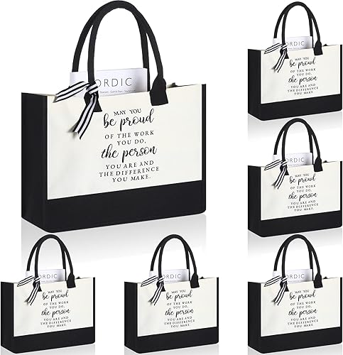 Cunno Bolsa de lona de regalo para compañeras de trabajo para mujeres, regalo de agradecimiento a los empleados, regalo de agradecimiento para